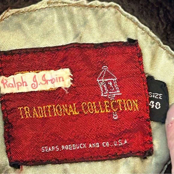 Sears Vintage Brown Corduroy Coat Men Sz 40 - Picture 10 of 13